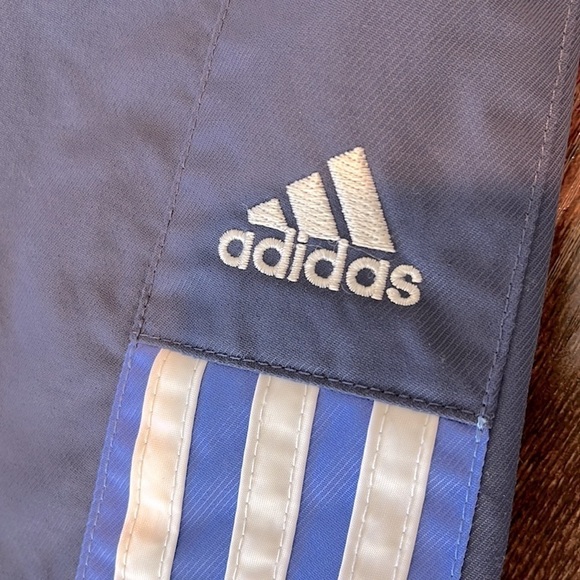 Vintage ('01) ADIDAS Light Windbreaker Track Pants Wide Leg Y2k 2000s - Picture 11 of 11
